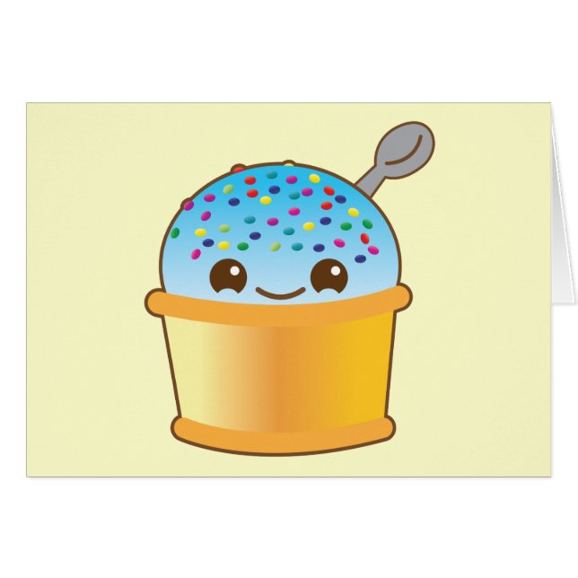 ¡Kawaii delicioso delicioso del helado del cubo! (Anverso (Horizontal))