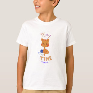 Kawaii Divertido tiempo de juego lindo Camiseta pa