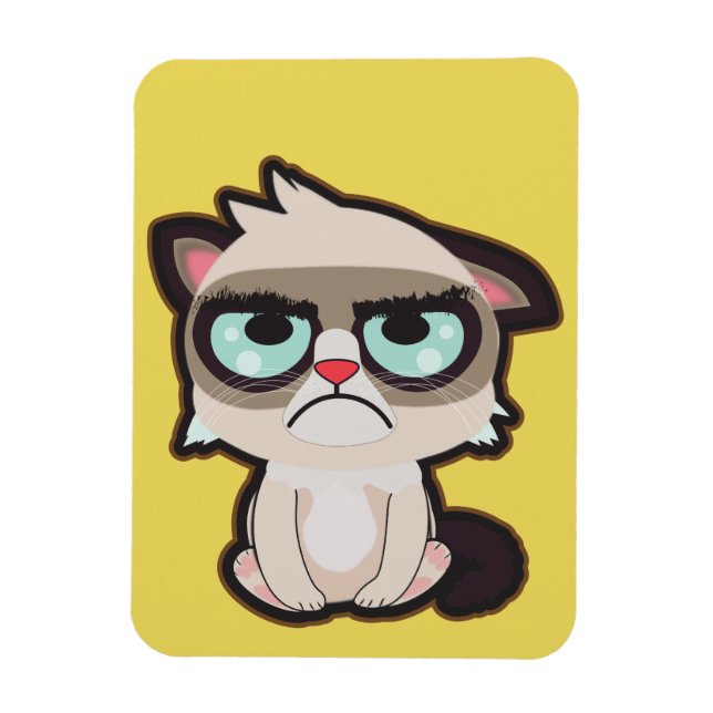 Kawaii, divertido y divertido imán de imagen flexi (Vertical)
