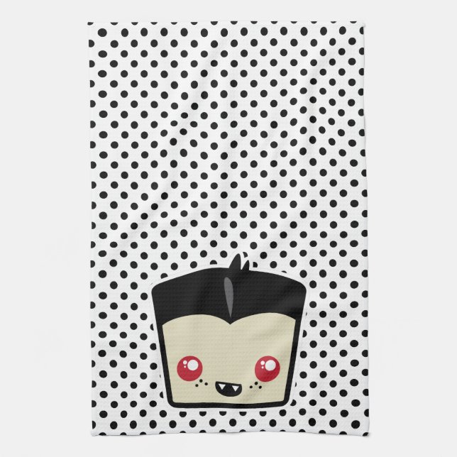 Kawaii Dracula Kitchen Toalla (Vertical)