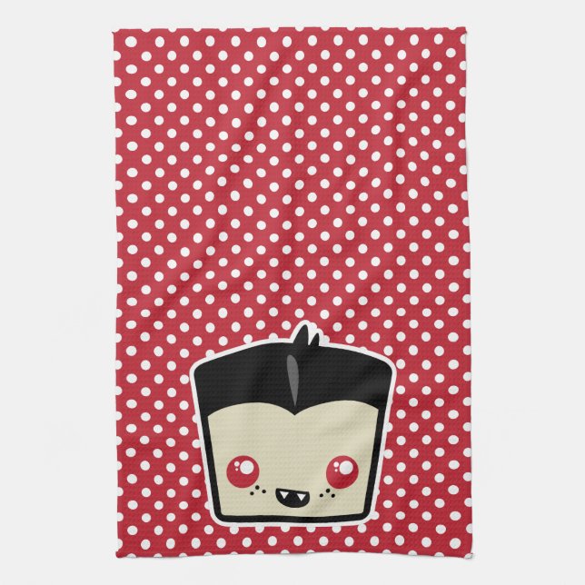 Kawaii Dracula Kitchen Toalla (Vertical)