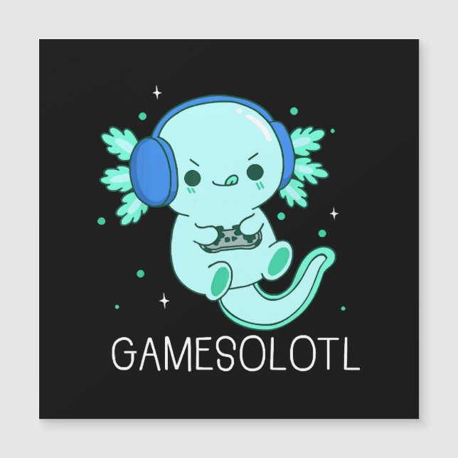 Kawaii Gamesolotl Axolotl Gamer (Anverso)