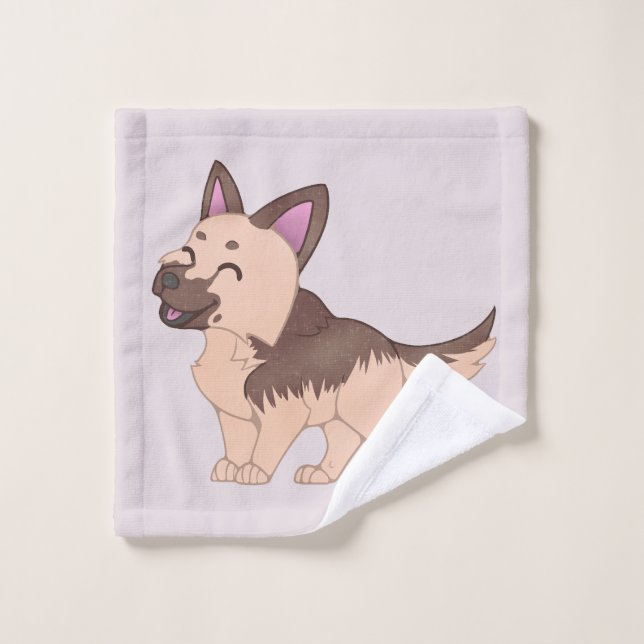 Kawaii German Shepherd Dog (Toallita)