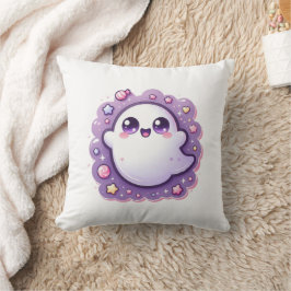 Kawaii Ghost Cojín decorativo Cute Pastel Hallowee