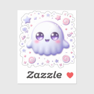 Kawaii Ghost Vinyl Pegatina