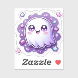 Kawaii Ghost Vinyl Pegatina