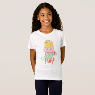 Kawaii grito camiseta para niños Rush