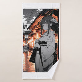 KAWAII Japanese Girl Bath towel