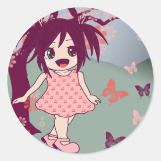 Kawaii Japonés Chibi Anime Manga Pegatinas Chicas