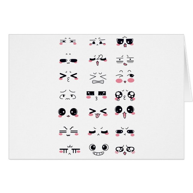 kawaii kaomoji (Anverso (Horizontal))