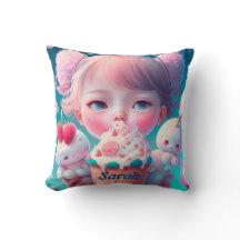 Kawaii lanza almohada