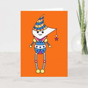 Kawaii lindo personaje de dibujos animados tarjeta