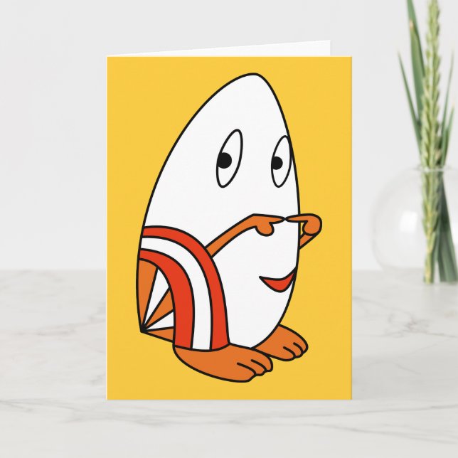 Kawaii lindo personaje de dibujos animados tarjeta (Anverso)