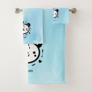 Kawaii lindo rostro de oso - Línea de arte Minimal