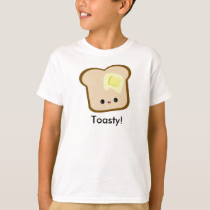 ¡Kawaii lindo Toasty! Camiseta de los chicas de la