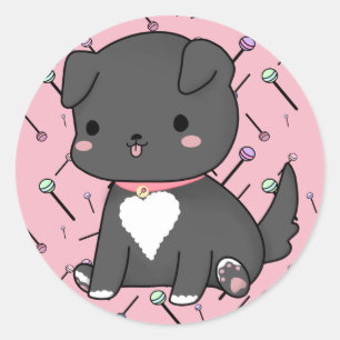 Kawaii Lollipop Pup Pegatina