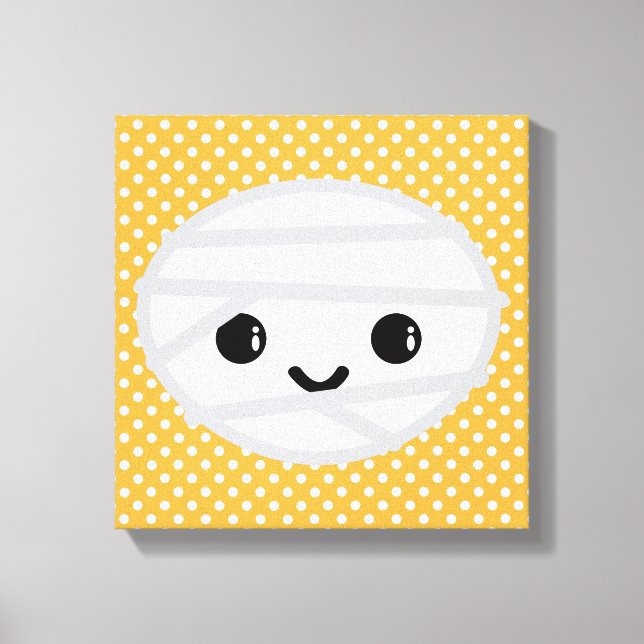 Kawaii Mummy Lienzo envuelto (Anverso)