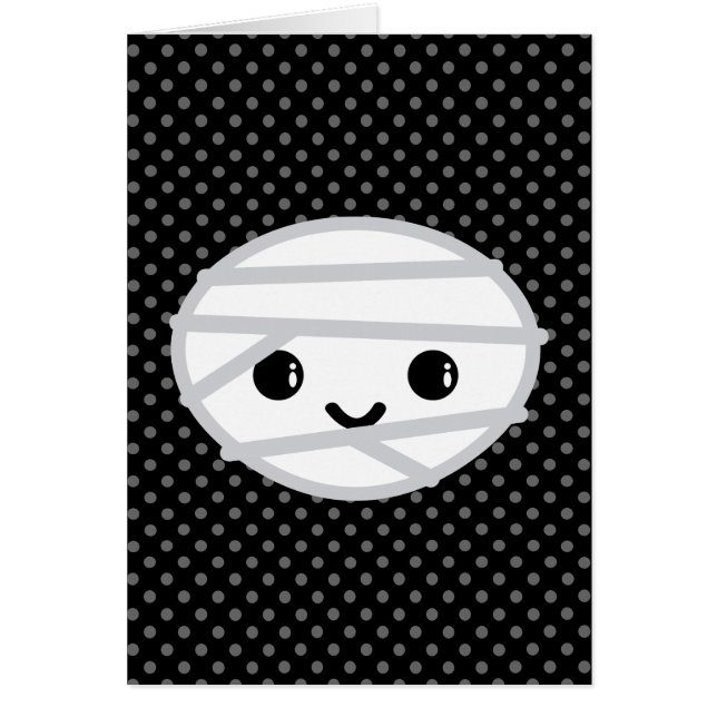 Kawaii Mummy Note Card (Frente)