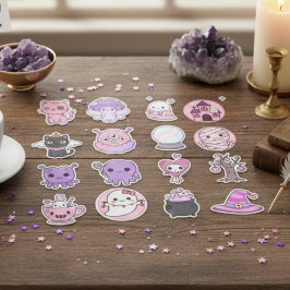 Kawaii Mystical Haunts Pegatina Pack