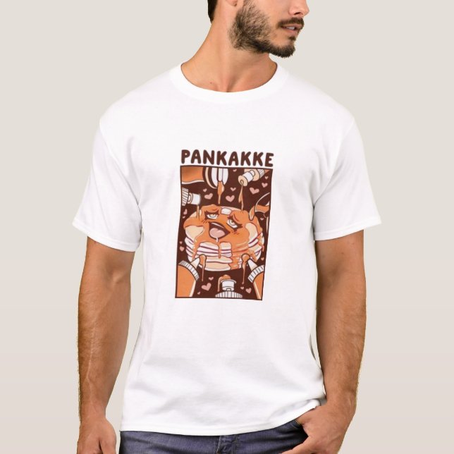 KAWAII pankakke, camiseta básica para hombres, tor (Anverso)