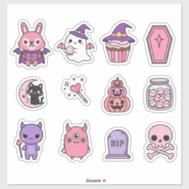 Kawaii Pastel Moonlight Magic Pegatina Pack