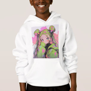 Kawaii Pastel Splatter Anime Chica