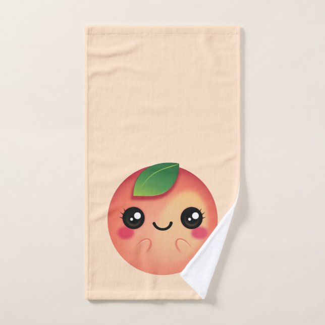 Kawaii Peach (Toalla de mano)