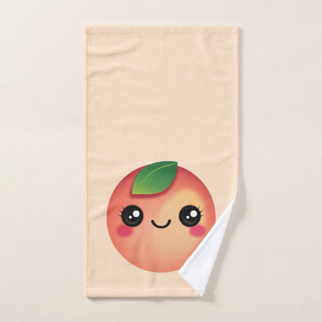 Kawaii Peach Hand Toalla (Toalla de mano)
