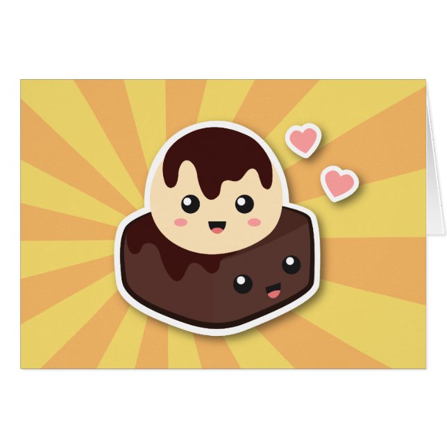 Kawaii Personalizado de Crema de Hielo de Vainilla (Anverso (Horizontal))
