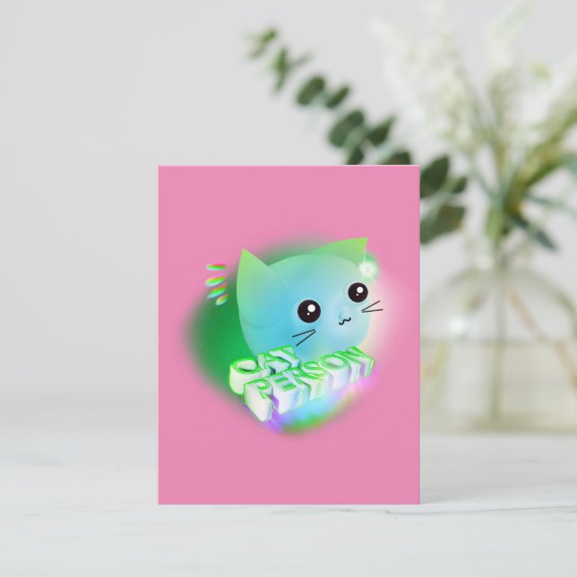 Kawaii Personalizado Kitten (Anverso de pie)