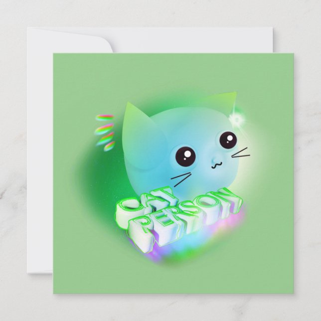 Kawaii Personalizado Kitten (Anverso)