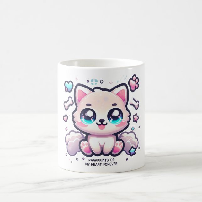 Kawaii, por siempre, con huellas de tazas en mi co (Centro)