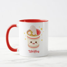 Kawaii Ramen Noodles en una Copa