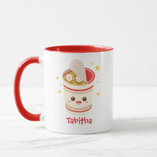 Kawaii Ramen Noodles en una Copa