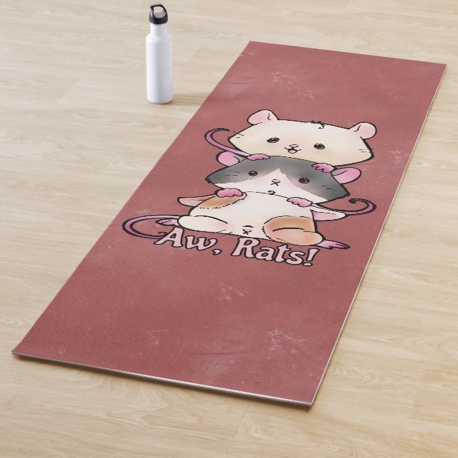Kawaii Rats Yoga Mat (In situ)
