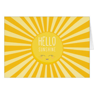 KAWAII SKY brillante sol brillante amarillo sonrie
