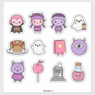 Kawaii Spooky Sapera Pegatina Pack