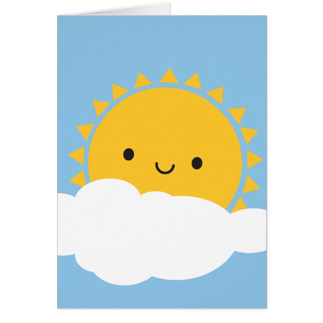 Kawaii Sun y nube (Frente)