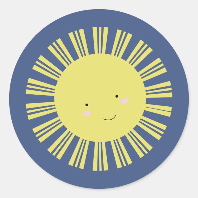 Kawaii Sunshine Sweet Personalizados Pegatinas (Anverso)