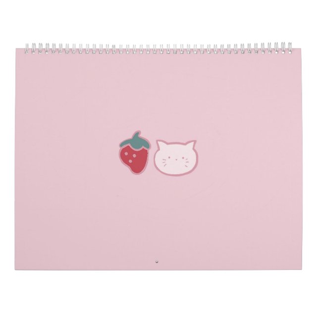 Kawaii Sweet Trates Calendario 2025 - Objetivos* (Reverso)