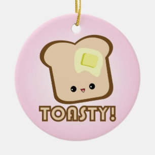 ¡Kawaii Toasty! Ornamento de la tostada