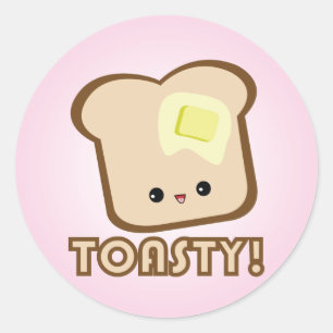 ¡Kawaii Toasty! Pegatinas de la tostada