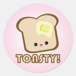 ¡Kawaii Toasty! Pegatinas de tostadas