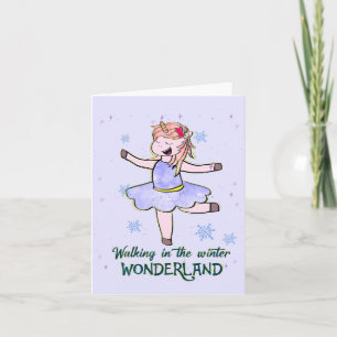 Kawaii Unicorn   Caminar durante el invierno