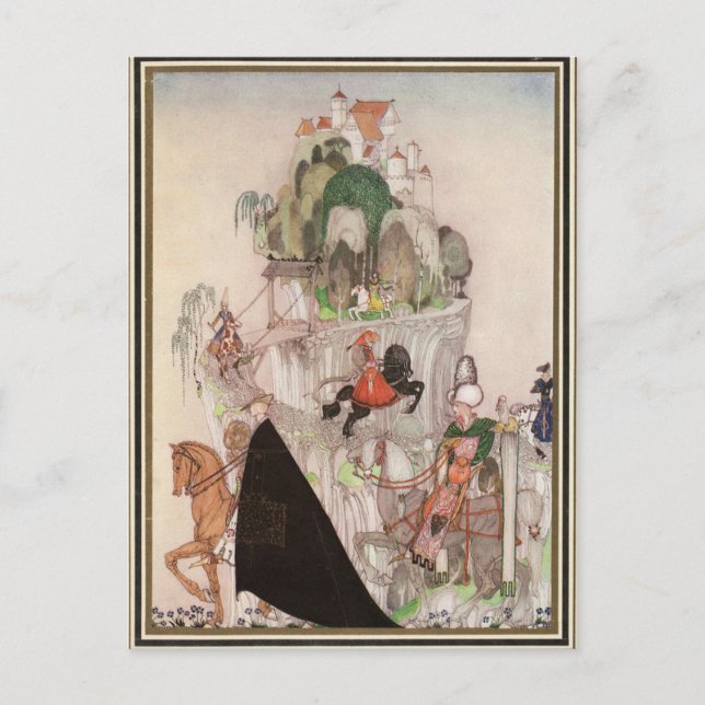 Kay Nielsen - Los seis príncipes saliendo Tarjeta  (Anverso)