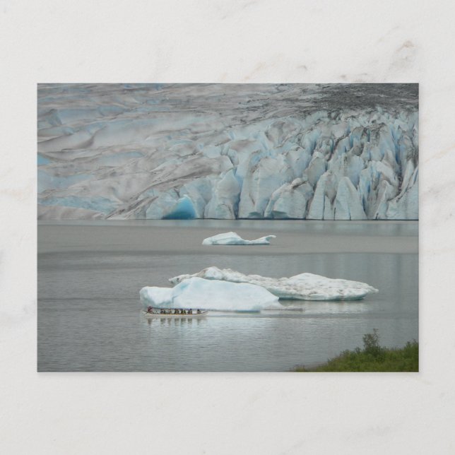 Kayak en la postal de Mendenhall (Anverso)