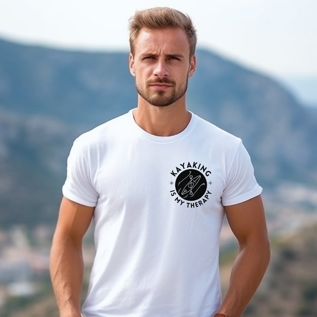 Kayak es mi terapia 3 camisetas masculinas (Subido por el creador)