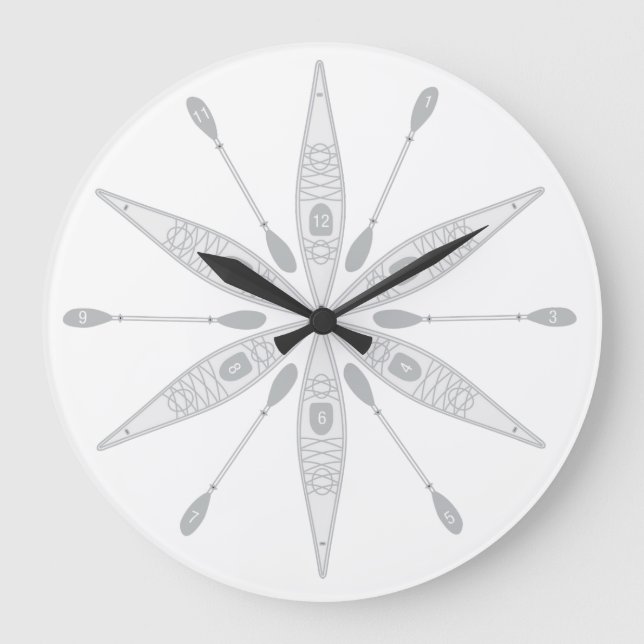 Kayak Time, reloj de pared (Anverso)