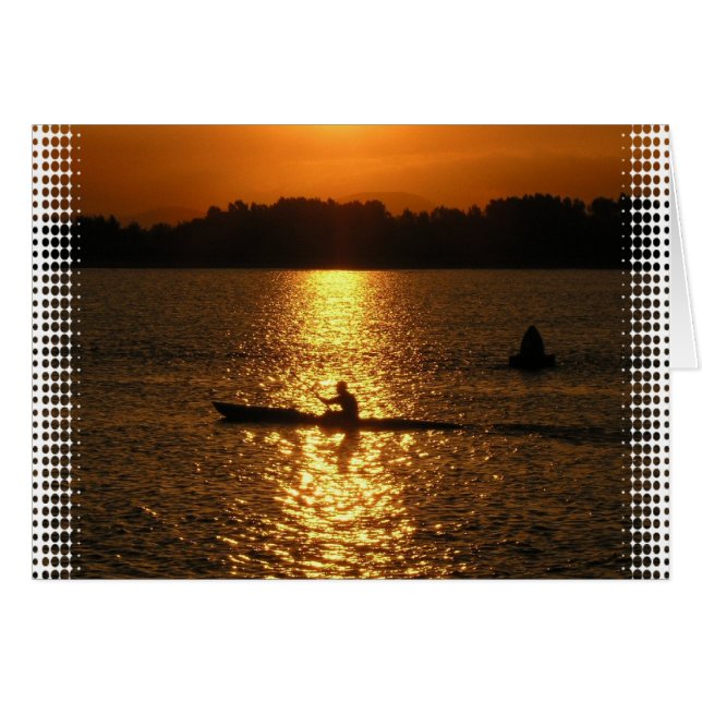Kayaking Sunset (Anverso (Horizontal))