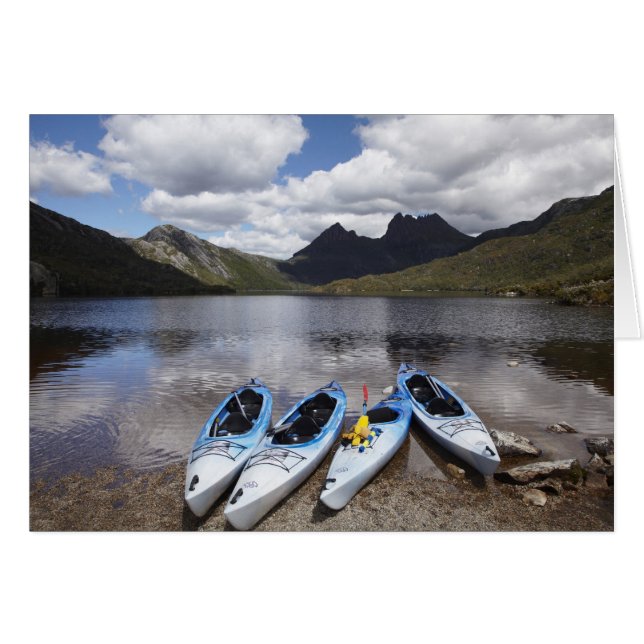 Kayaks, Cradle Mountain y Dove Lake (Anverso (Horizontal))